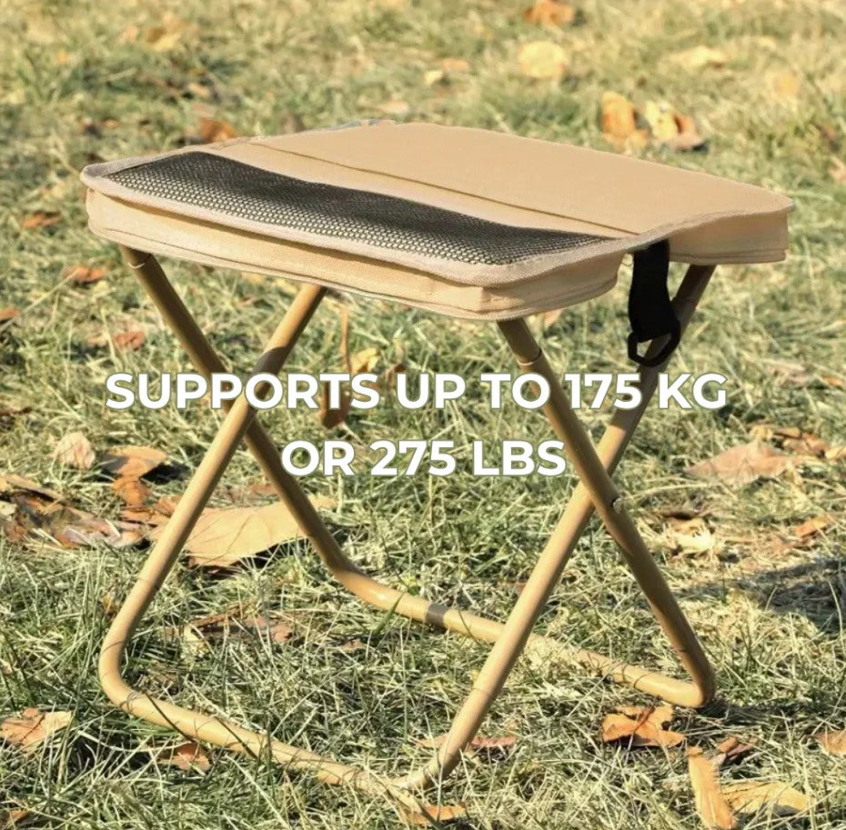 Foldable Backpack Stool – Portable, Lightweight, and Durable Outdoor Chair
