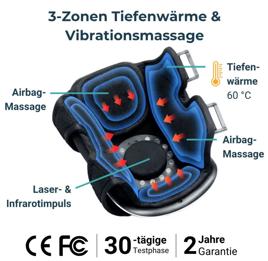 3-in-1 Wireless Knee Therapy Device – Infrared, Laser & Vibration Relief