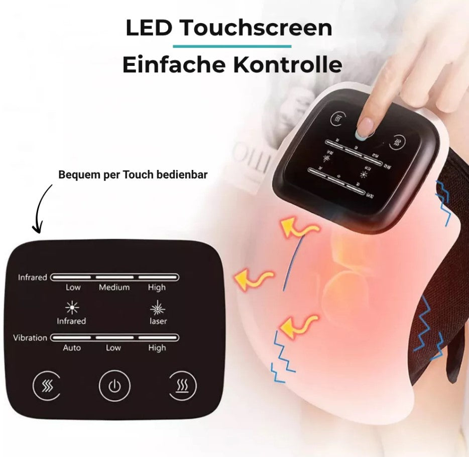 3-in-1 Wireless Knee Therapy Device – Infrared, Laser & Vibration Relief