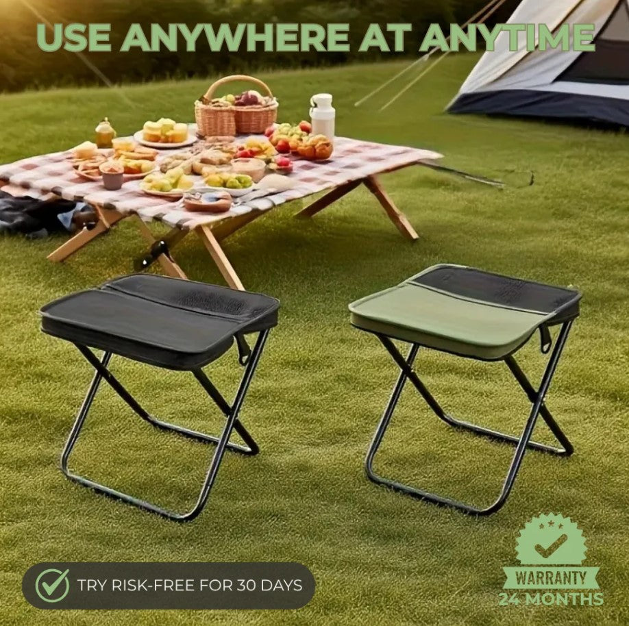 Foldable Backpack Stool – Portable, Lightweight, and Durable Outdoor Chair