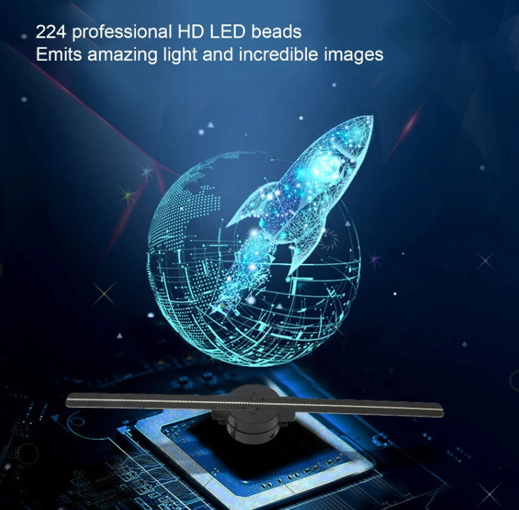 3D Hologram Fan 16.5in 2000x224 WiFi 3D Projector