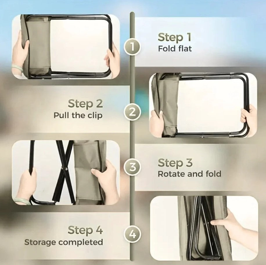 Foldable Backpack Stool – Portable, Lightweight, and Durable Outdoor Chair