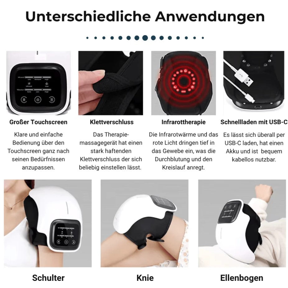 3-in-1 Wireless Knee Therapy Device – Infrared, Laser & Vibration Relief